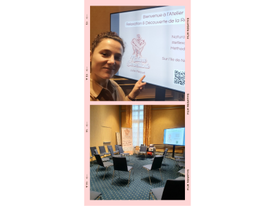 Atelier bien-être en séminaire d'entreprise cohésion d'équipe team building relaxation découverte de la réflexologie par automassage 