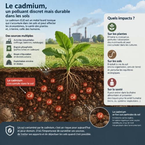 Sols pollu&eacute;es au cadmium aliments &agrave; &eacute;viter et ceux &agrave; privil&eacute;gier pour pr&eacute;server notre sant&eacute;