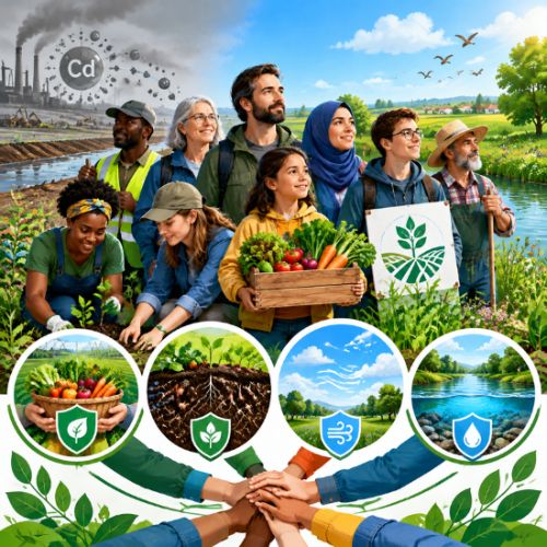 La force d'action du collectif face &agrave; la pollution de notre nourriture sols air eau par le cadmium